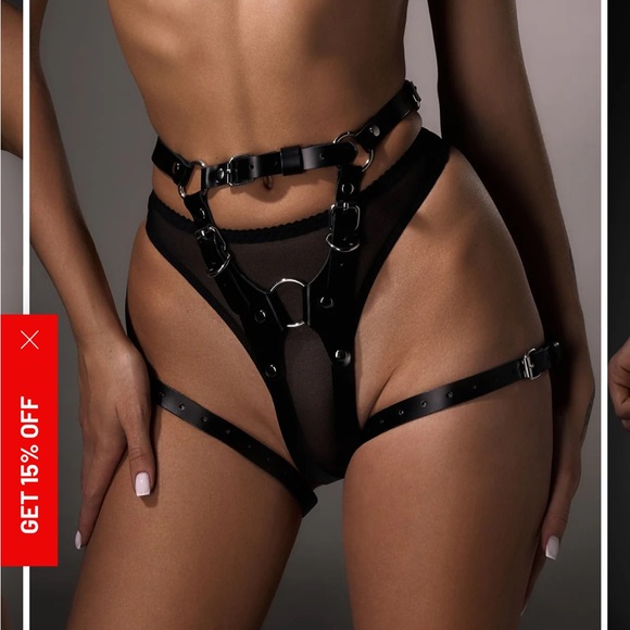 Dr. Harness authentic leather Lingerie Set - Picture 4 of 8